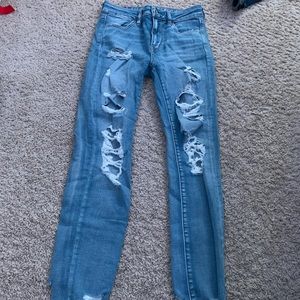 american eagle jeans size 0